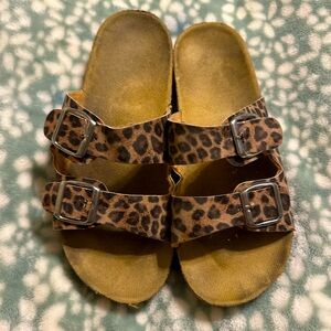 Leopard Print Sandals 5/$20